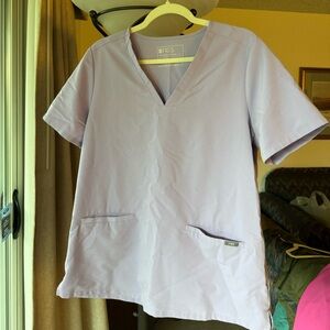 Figs Lavender Casma Scrub Top